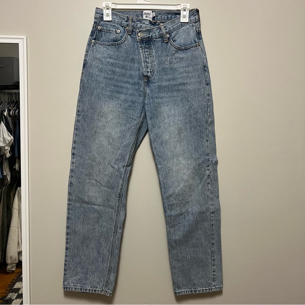 Princess Polly asymmetric jeans
